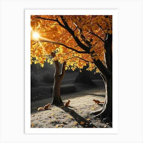 Autumn Trees 4 Art Print