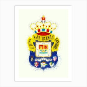 Las Palmas Fc Painting Art Print