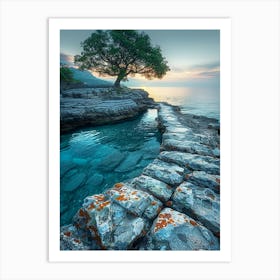 Croatia At Sunset Art Print