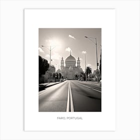 Poster Of Haifa, Israel, Photography In Black And White 2 Art Print
