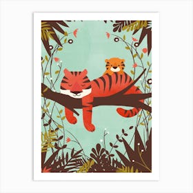 Sleeping Tiger Art Print