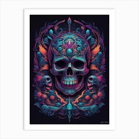 Skull Canvas Art Art Print