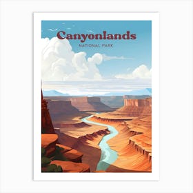 Canyonlands National Park Modern Travel Art Illustration Art Print