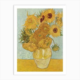 Vincent Van Gogh, Sunflowers, Third Version, 1888. Art Print