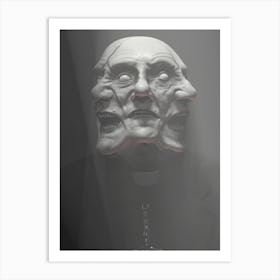 Mask Of A Priest Art Print