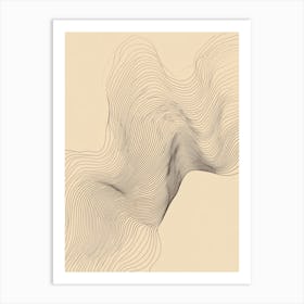 Abstract Wave Pattern 5 Art Print