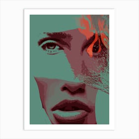 Woman'S Face Art Print