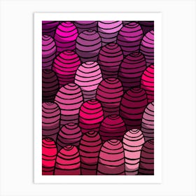 Pink Hills Poster Art Print