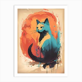 Cat Canvas Print Art Print