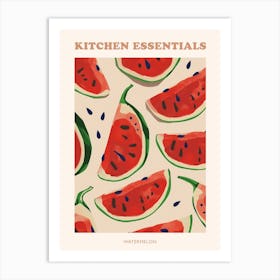 Watermelon Pattern Illustration Poster 4 Art Print