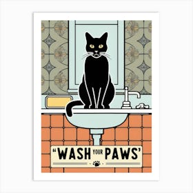 Wash Your Paws 52 Art Print