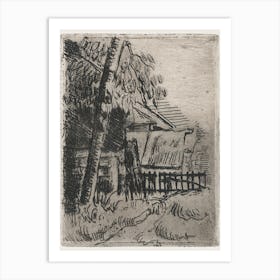 Landscape In Auvers, Paul Cézanne Art Print