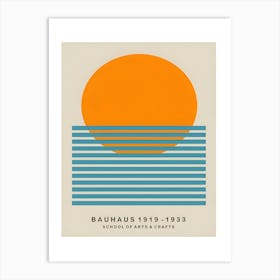 Bauhaus, 1923 circle and line art Art Print