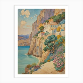 Cliff Village Art Print