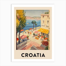 Croatia 2 Vintage Travel Poster Art Print