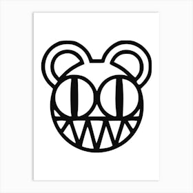 Bear Face Art Print