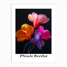 Bright Inflatable Flowers Poster Cyclamen 1 Art Print