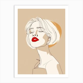 Illustration Of A Woman 19 Art Print