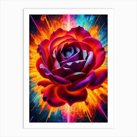 Rose In The Sky Art Print