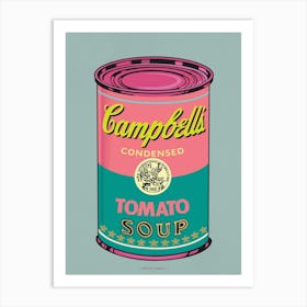 CAMPBELL´S SOUP PINK | POP ART Digital creation | THE BEST OF POP ART, NOW IN DIGITAL VERSIONS! Prints with bright colors, sharp images and high image resolution. Art Print