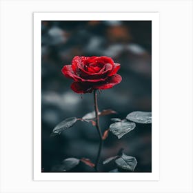 Rose In The Dark 9 Art Print