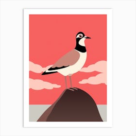 Minimalist Lapwing 1 Illustration Art Print