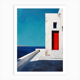 Alexandroupoli Abstract: Minimalist Art, Greece Art Print