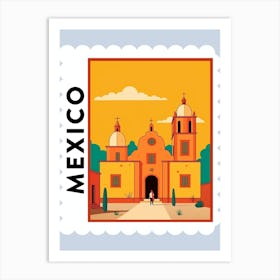 Mexico 1 Travel Stamp Poster Art Print