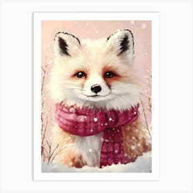 Fox In The Snow 1 Art Print