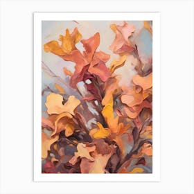 Fall Flower Painting Snapdragon 2 Art Print