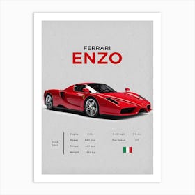 Ferrari Enzo Art Print