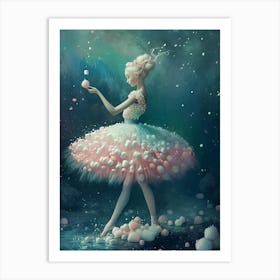 Marshmallow Ballerina Art Print