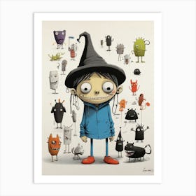 Monsters And Witches Art Print