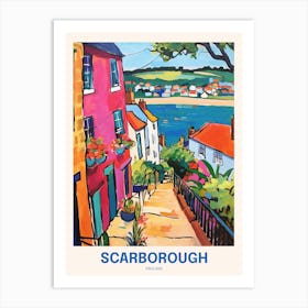 Scarborough England 2 Uk Travel Poster Art Print