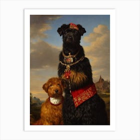 Bouvier Des Flandres Renaissance Portrait Oil Painting Art Print