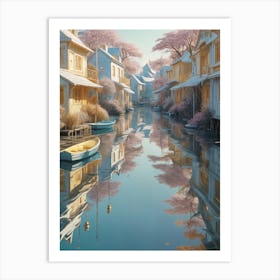 Water Village no1 Art Print