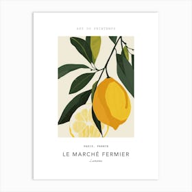 Lemons Le Marche Fermier Poster 1 Art Print