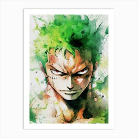 Zoro one piece 1 Art Print