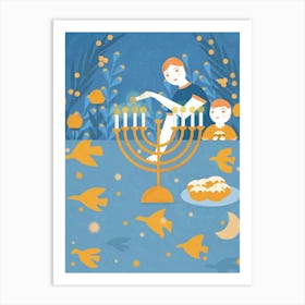 Hanukkah Art Print