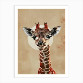 Giraffe Canvas Print 4 Art Print