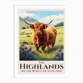 Highlands Highland Cow Art Print