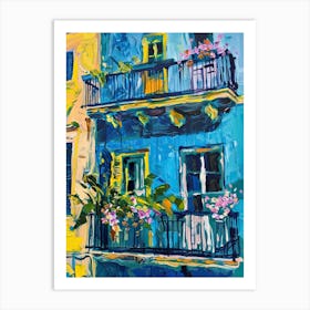 Balcony Painting In Sliema 2 Art Print