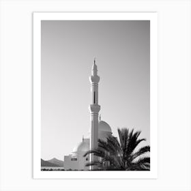 Sharm El Sheikh, Egypt, Black And White Photography 3 Art Print