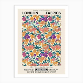 Poster Flower Luxe London Fabrics Floral Pattern 5 Art Print