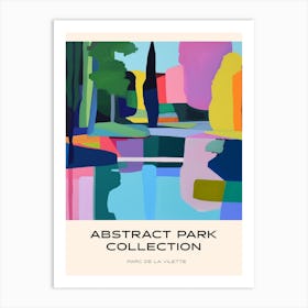 Abstract Park Collection Poster Parc De La Vilette Paris 1 Art Print