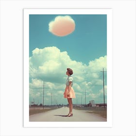 Vintage 1960s Sky Kitsch 4 Art Print