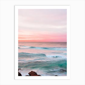 Greens Pool, Australia Pink Photography 1 Art Print