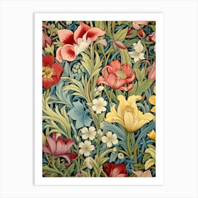 Wallpaper Floral Pattern Art Print