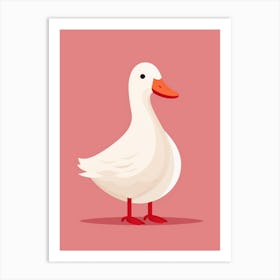 Minimalist Duck Illustration Art Print