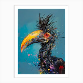 Horned Stork 2 Art Print